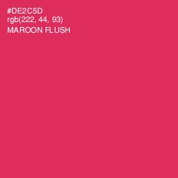 #DE2C5D - Maroon Flush Color Image